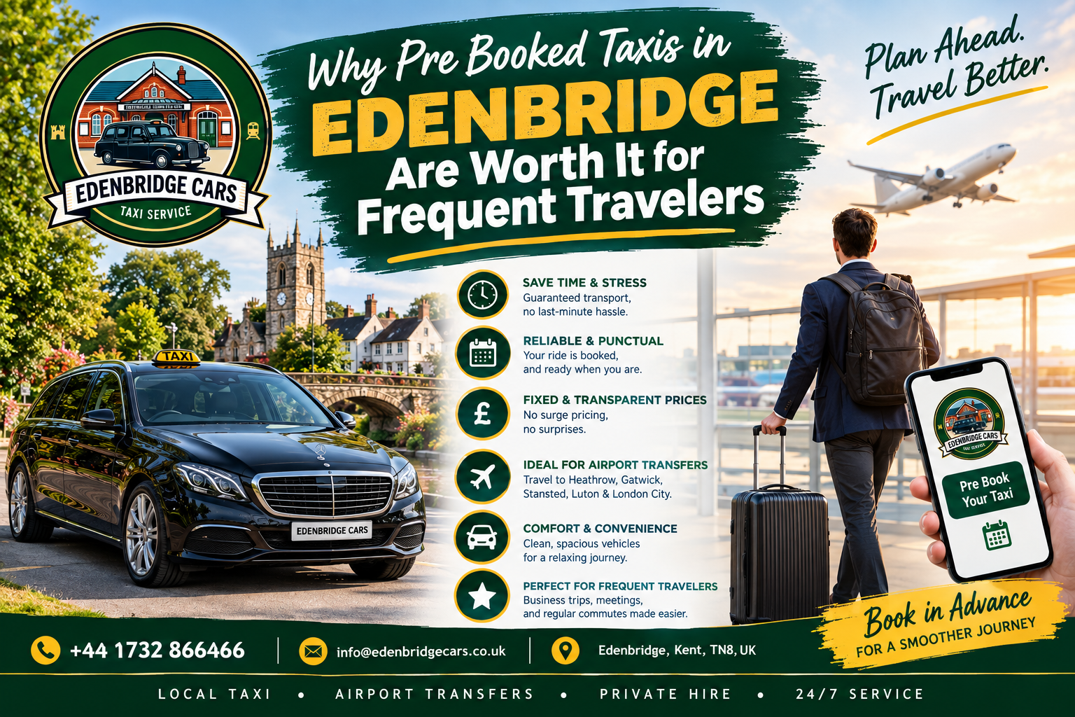 Why Pre Booked Taxis in Edenbridge Are Worth It for Frequent Travelers